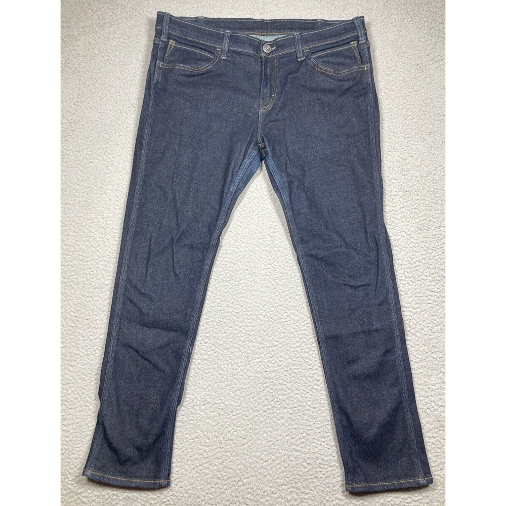 Skar Gorn Jeans Women's 31 Blue Dark Wash American Stretch Straight Denim